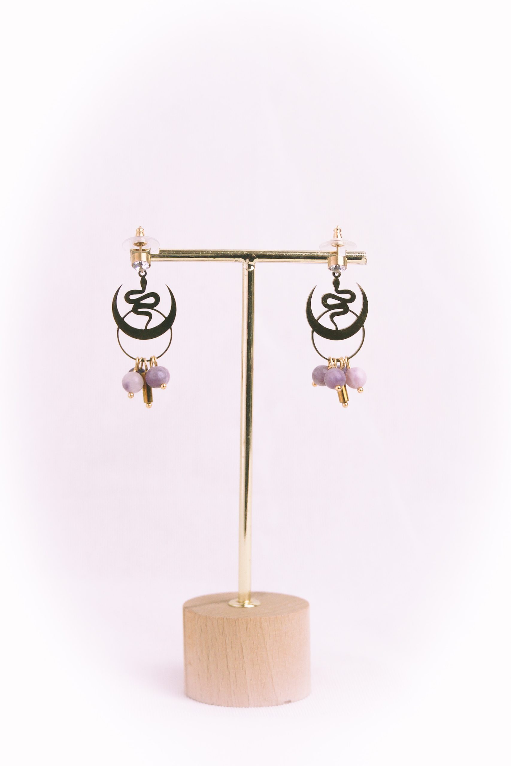 Moon Snake Earring